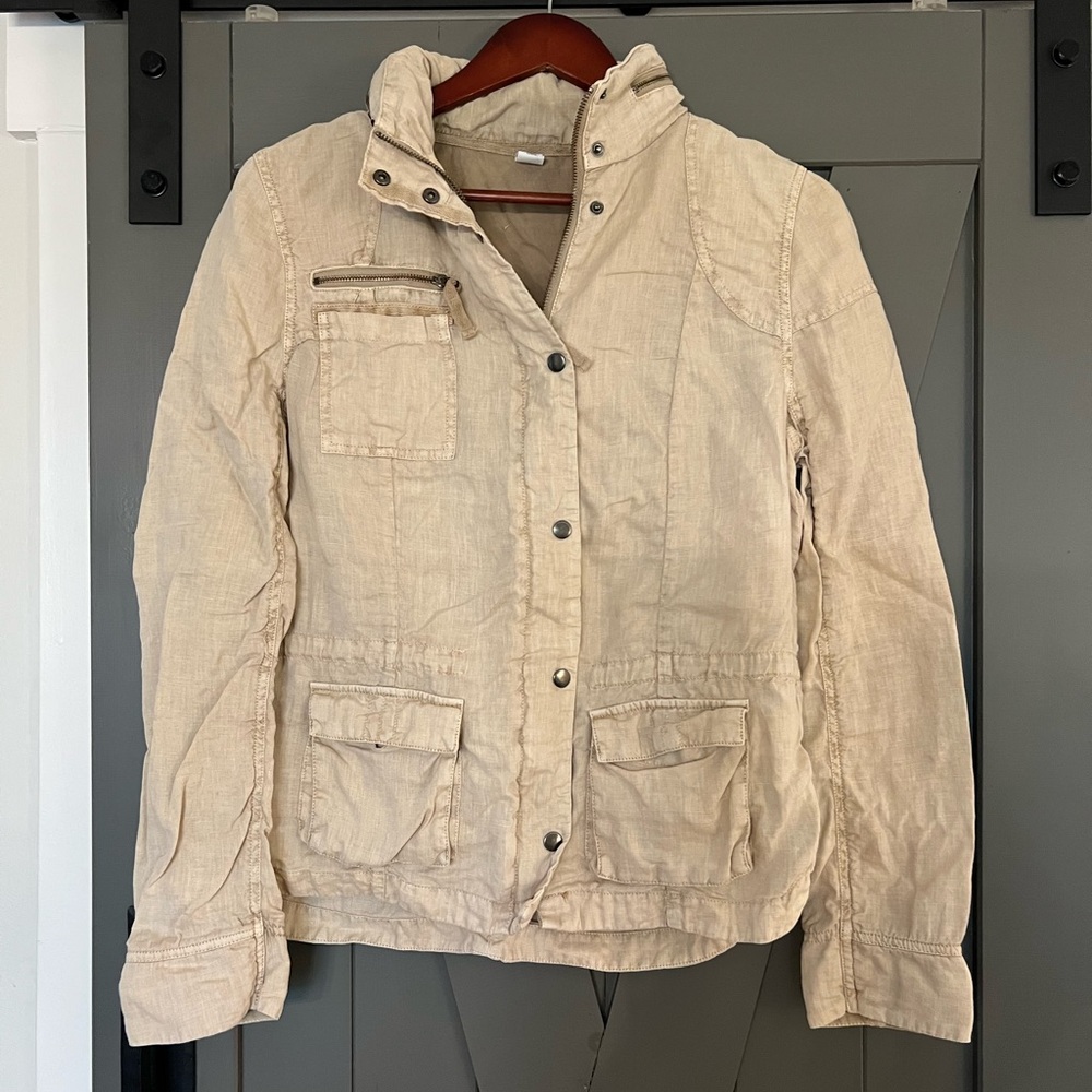 Women's Beige Casual Jacket